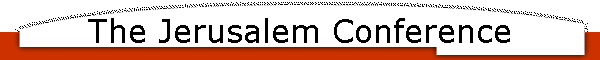 The Jerusalem Conference
